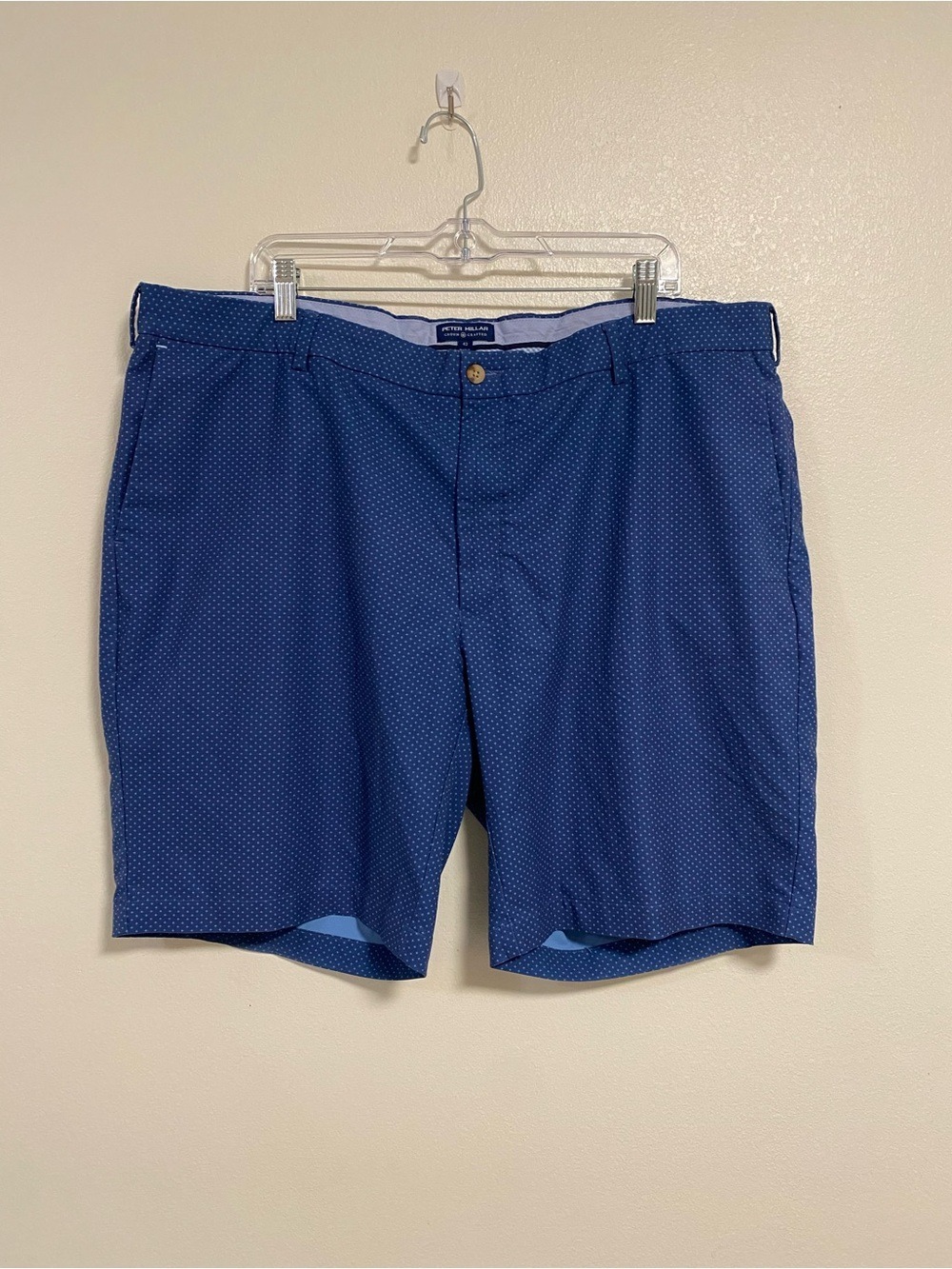 Peter Millar Shirts Men’s Size 42 Blue Microstar Chino Shorts Casual
